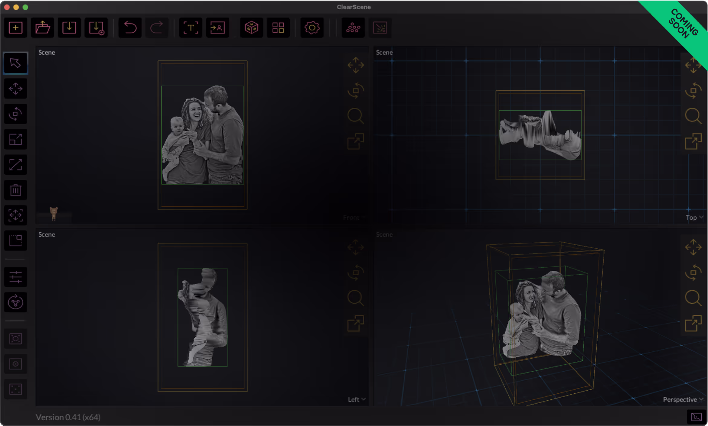 Preview of ClearScene software